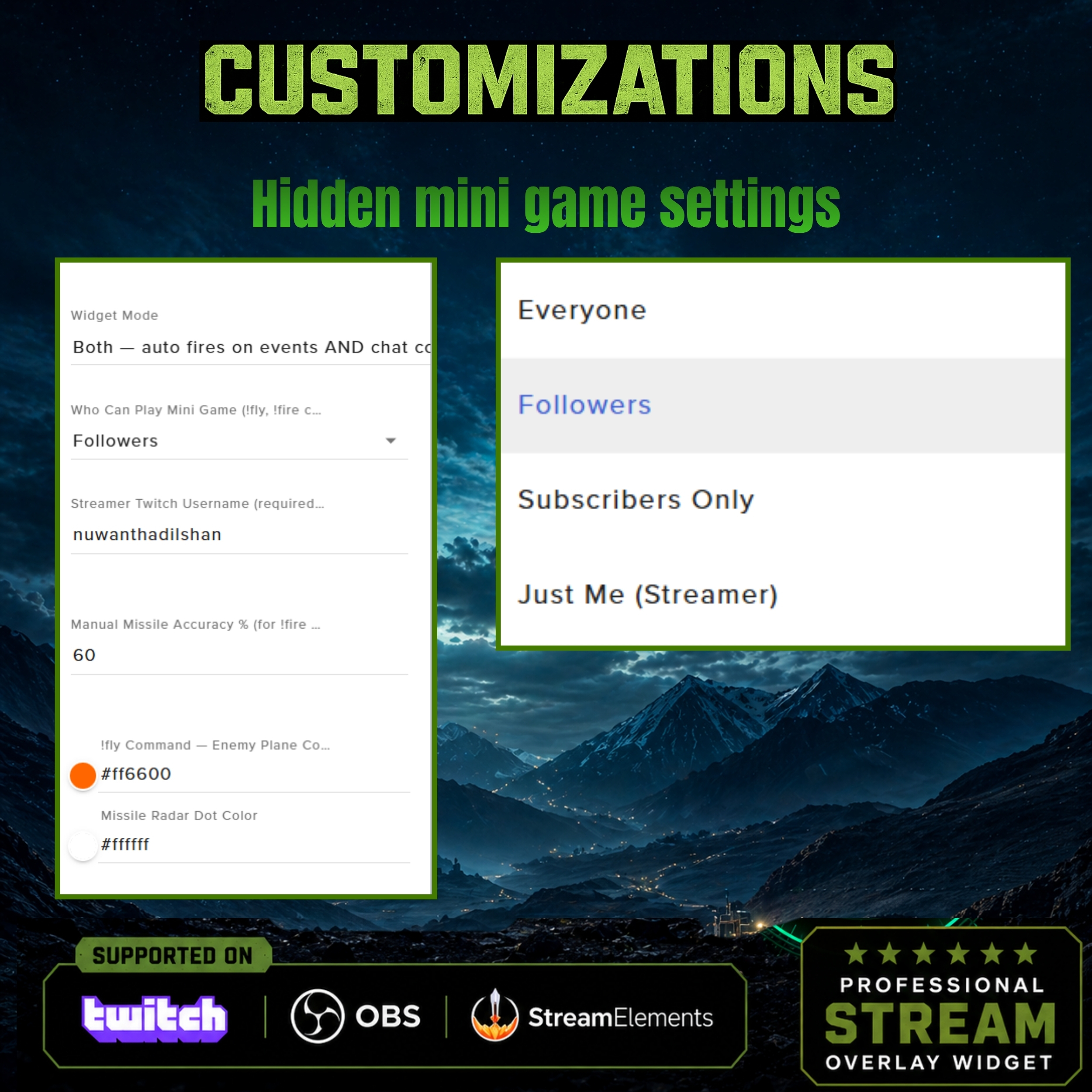 Tactical Military Radar Goal Widget for Twitch Streams 6