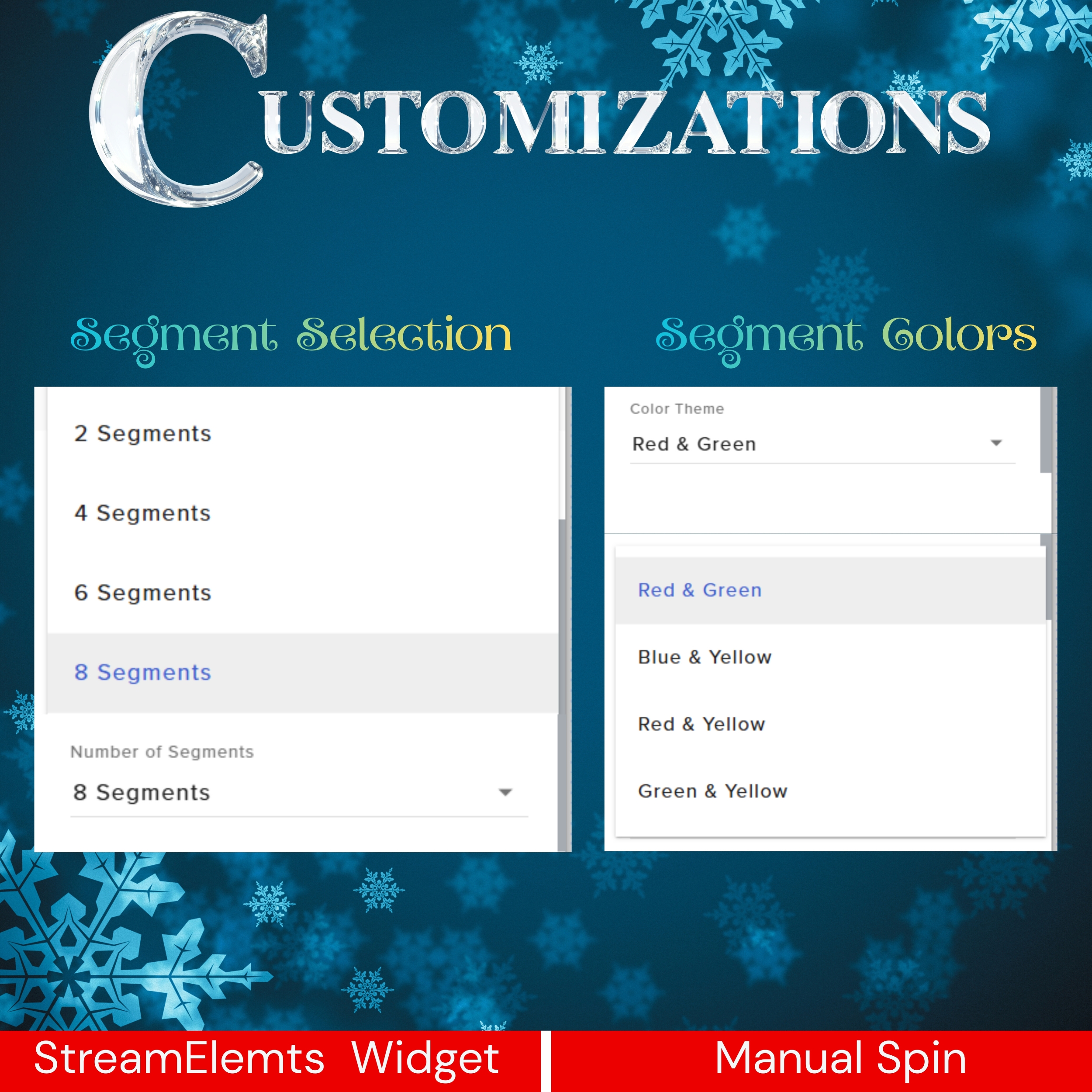 Christmas Spin Wheel Widget for Twitch Streamers 2