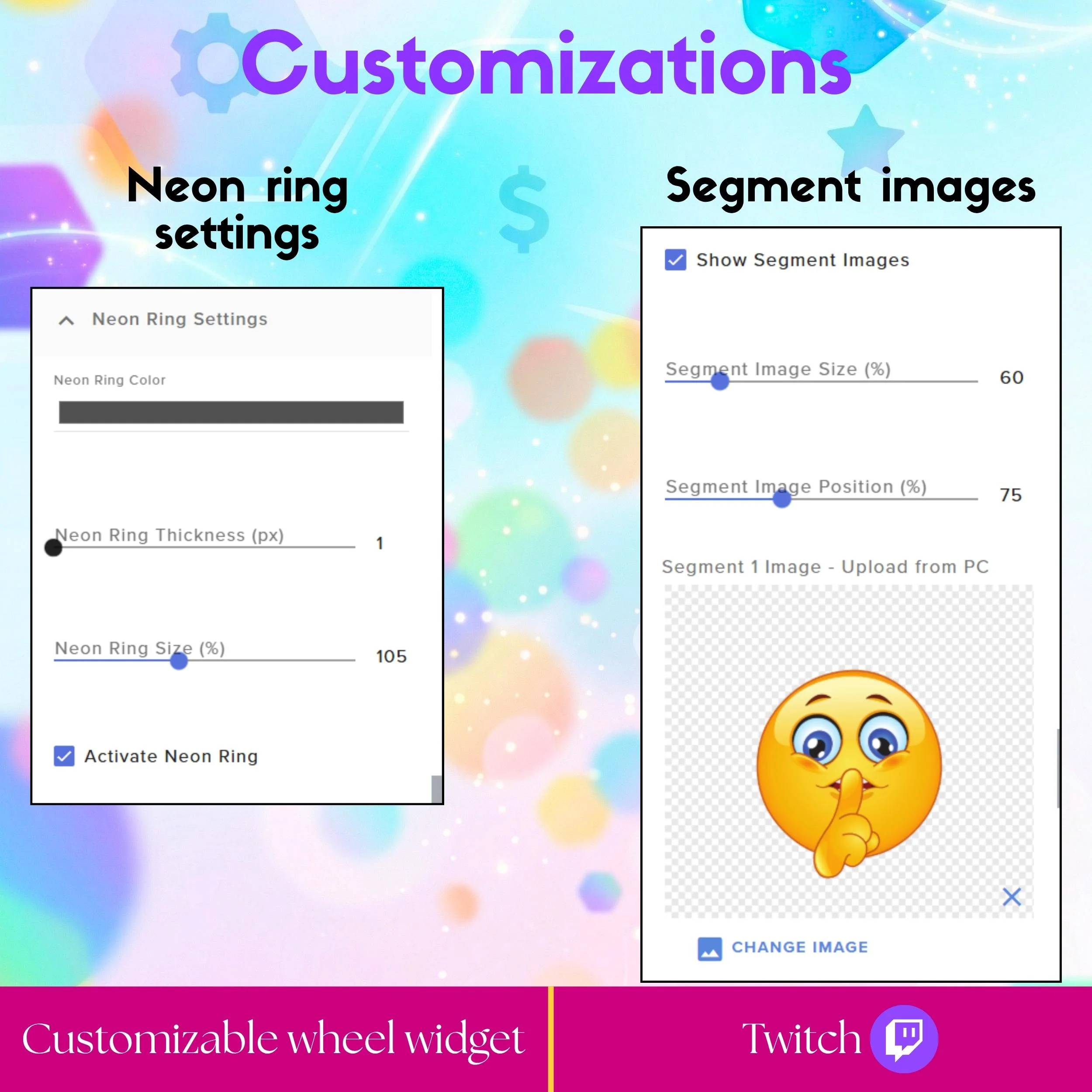Customizable Spin Wheel Widget for Twitch and OBS 6