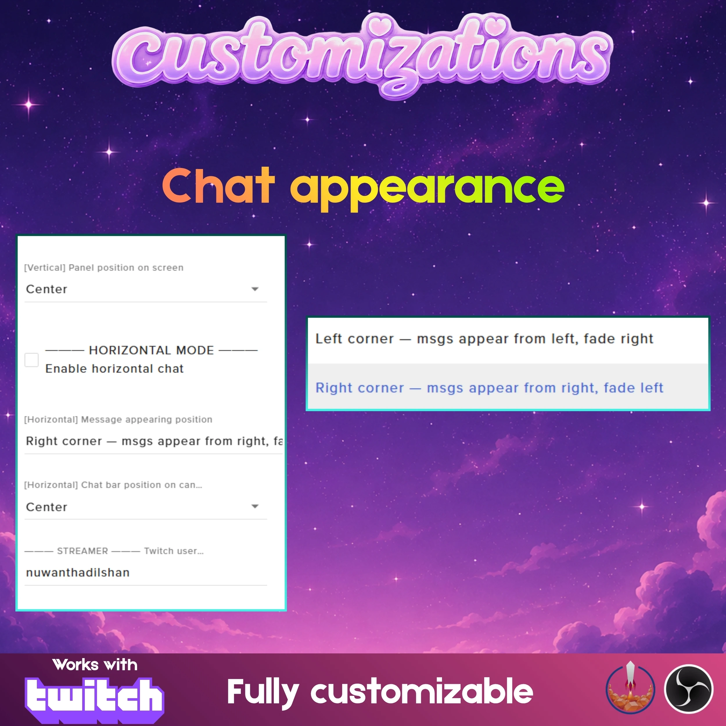 Pastel Cozy Aesthetic Chat and Alert Widget Set 2