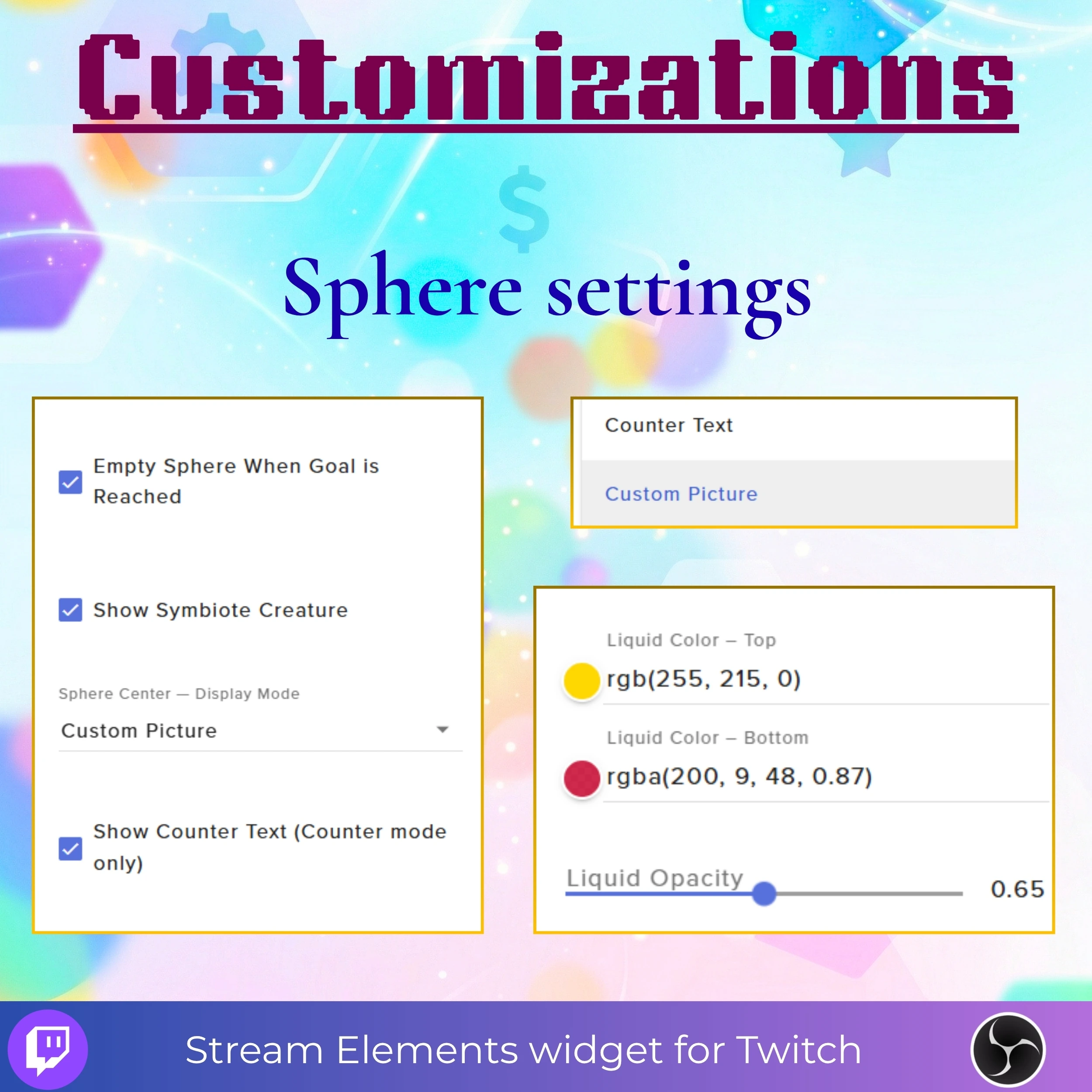 Blob Creature Animated Goal Widget for Twitch Streams 4