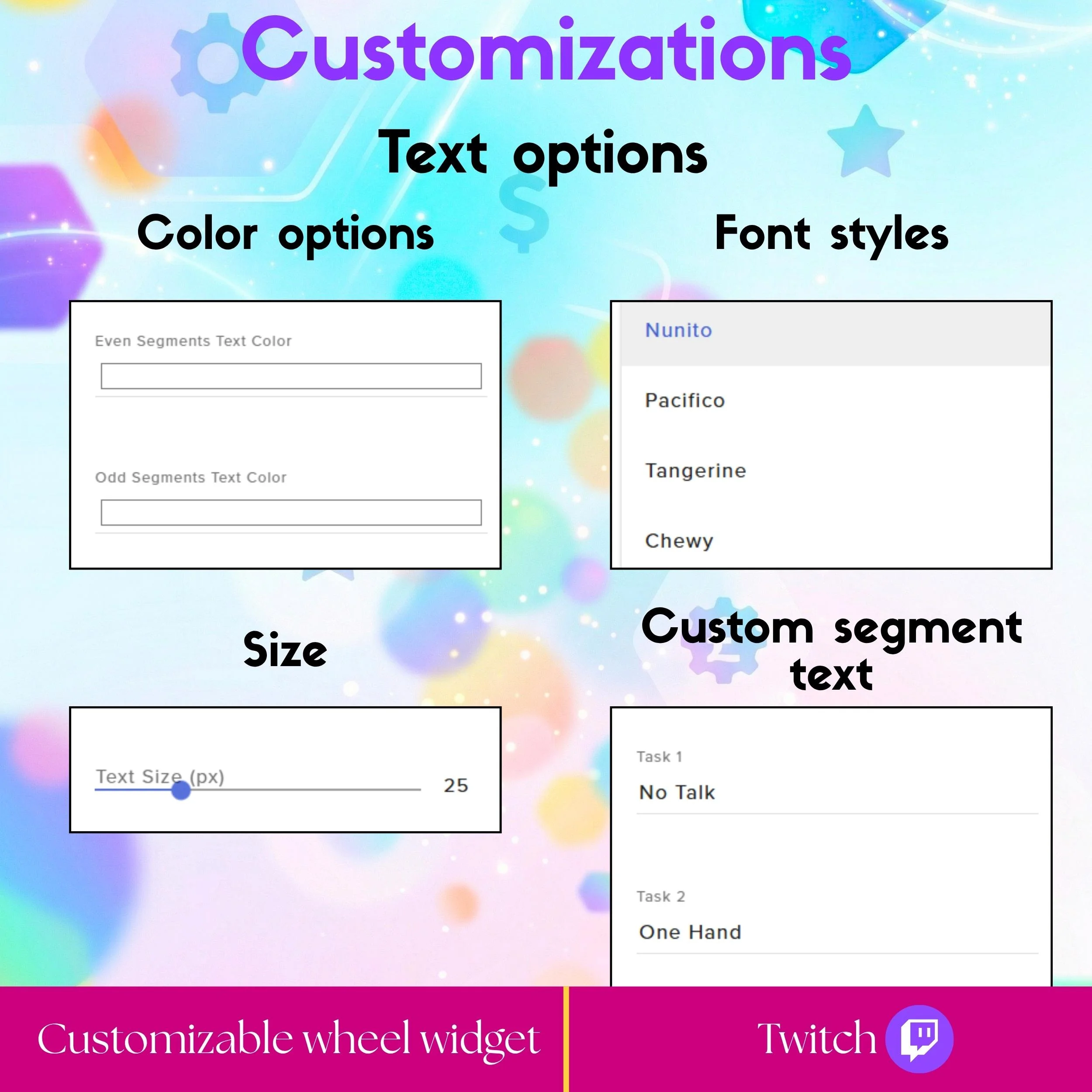 Customizable Spin Wheel Widget for Twitch and OBS 2