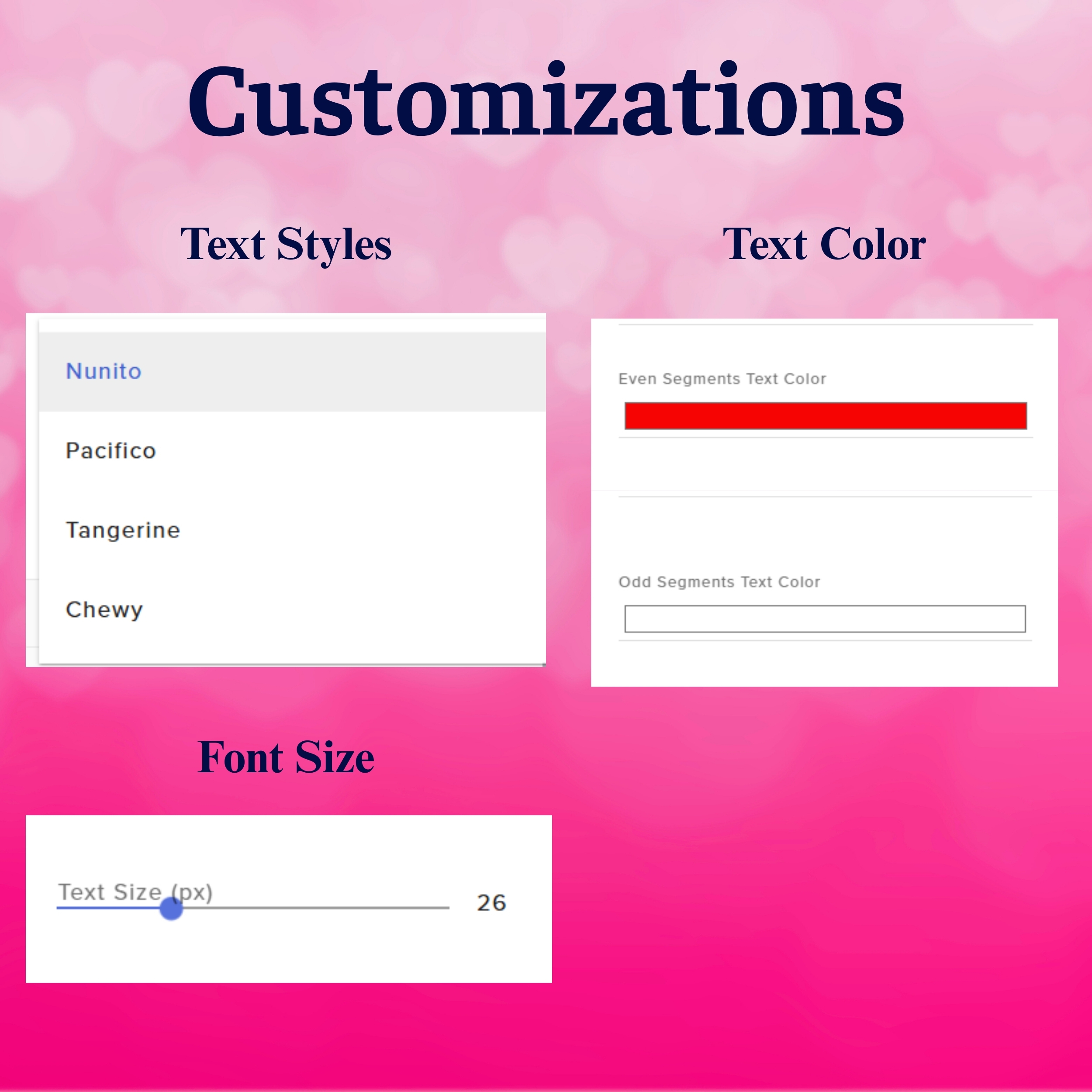 Valentine Love Spin Wheel Widget for Twitch OBS 5