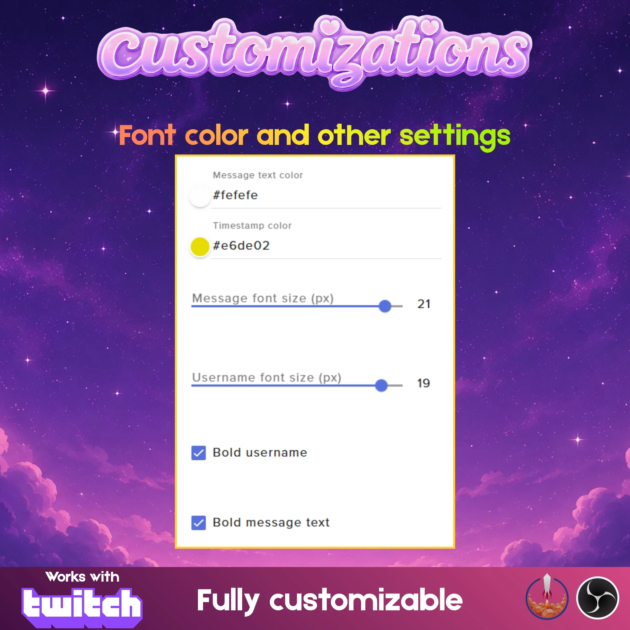 Pastel Cozy Aesthetic Chat and Alert Widget Set 5
