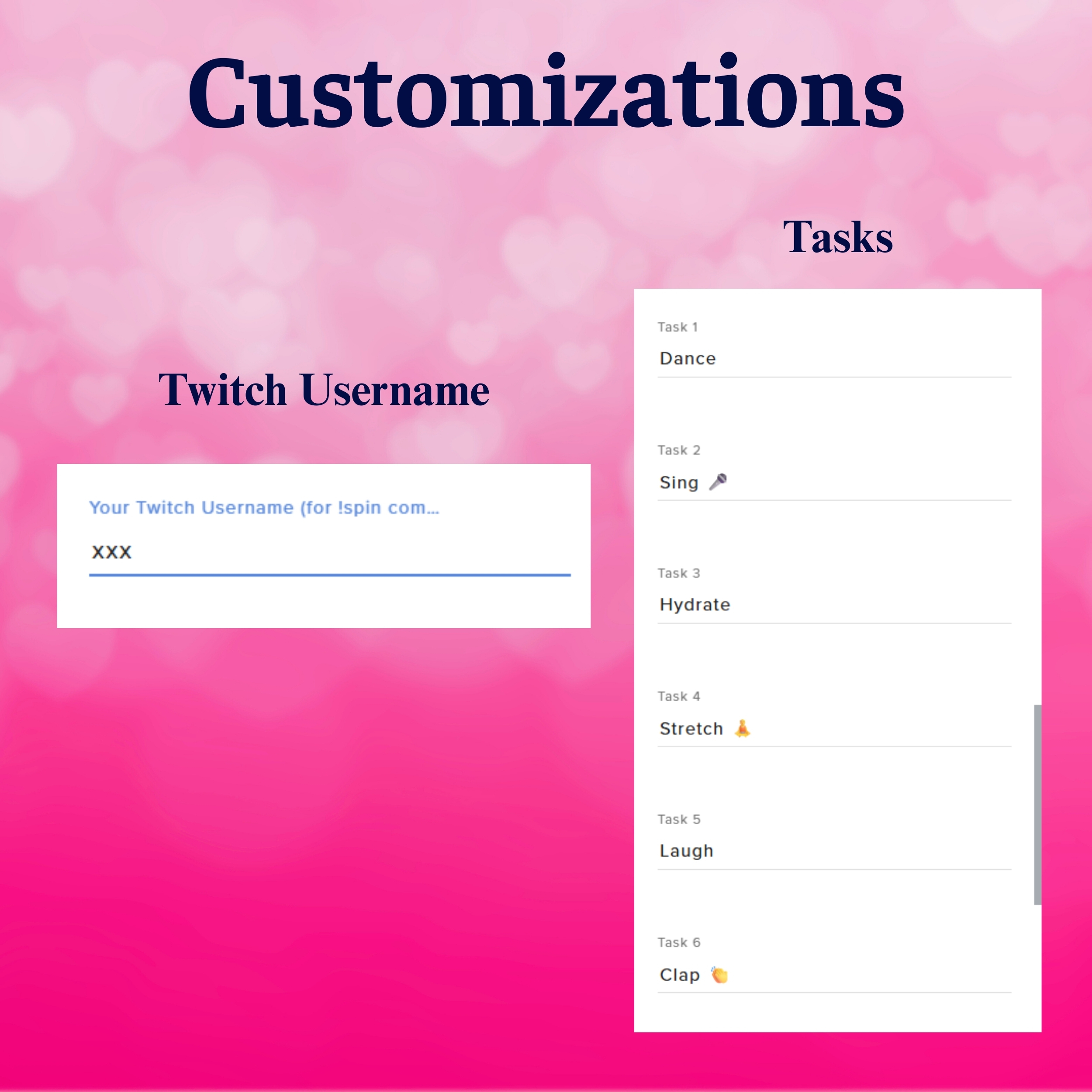 Valentine Love Spin Wheel Widget for Twitch OBS 2