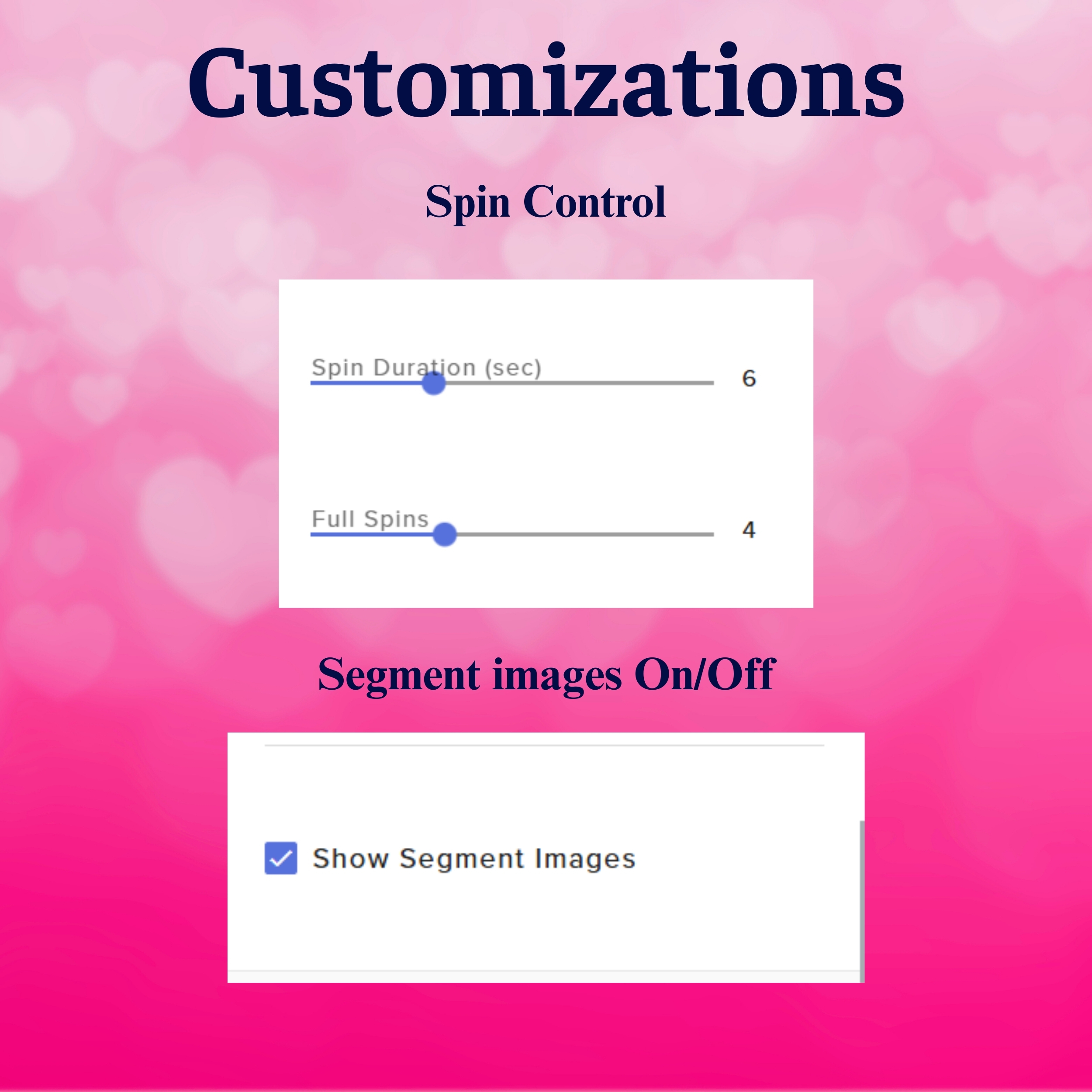 Valentine Love Spin Wheel Widget for Twitch OBS 3