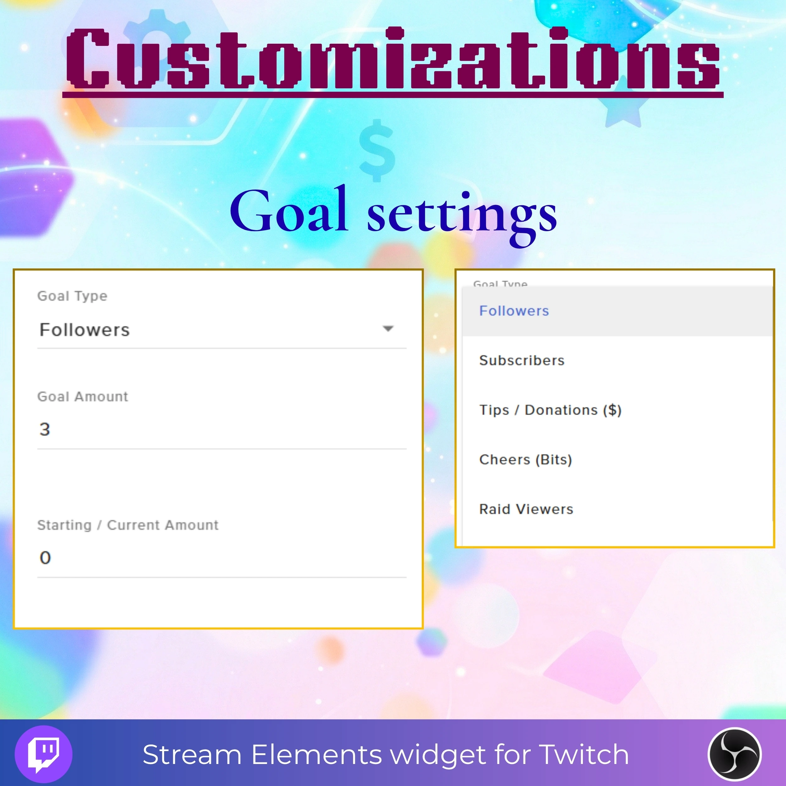 Blob Creature Animated Goal Widget for Twitch Streams 5