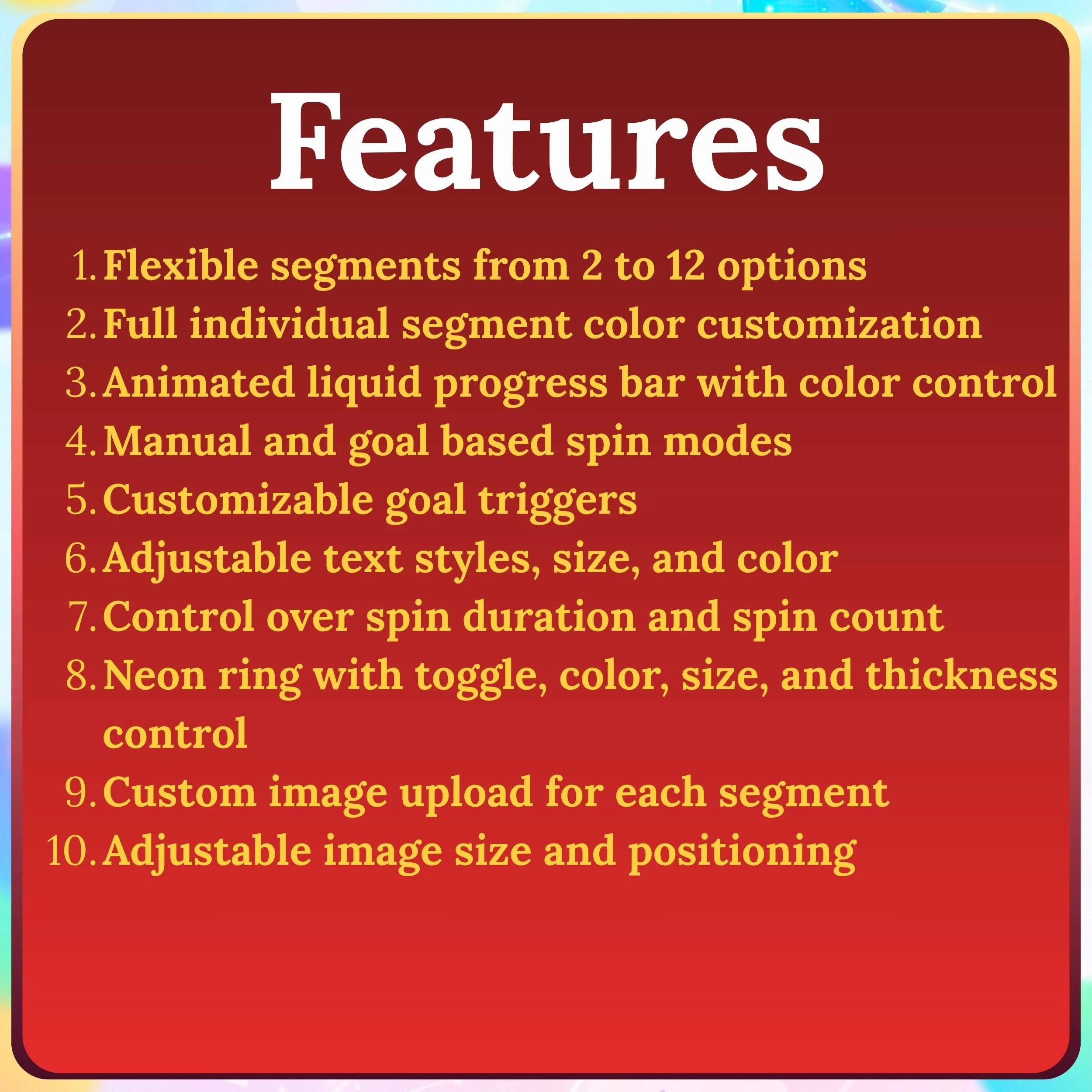 Customizable Spin Wheel Widget for Twitch and OBS 0